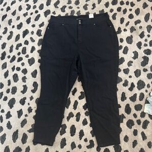 Fashion to Figure High-Waisted Black Skinny Jeans size 24